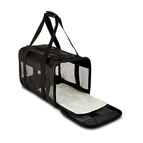 Foto 4 pulgar | Transportín De Viaje Para Mascotas Amazon Basics De Malla Con Lados Blandos, Tamaño Mediano - Venta Internacional.