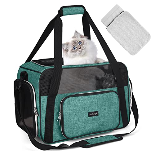 Foto 2 pulgar | Transportín De Viaje Para Mascotas Baglher Para Gatos Pequeños Y Medianos Y Perros, Color Verde - Venta Internacional.