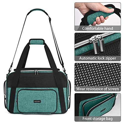 Foto 4 pulgar | Transportín De Viaje Para Mascotas Baglher Para Gatos Pequeños Y Medianos Y Perros, Color Verde - Venta Internacional.