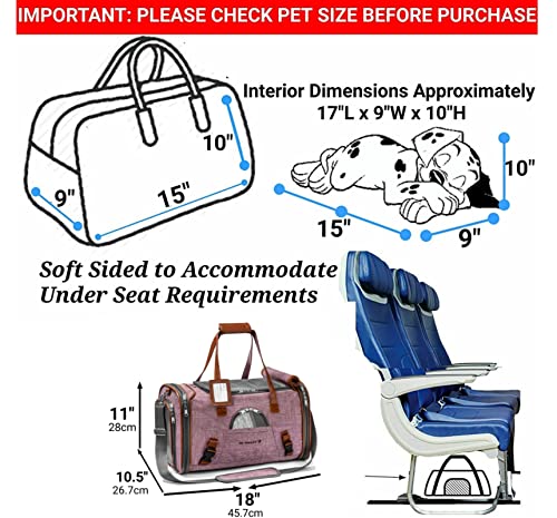 Foto 4 pulgar | Transportín Para Mascotas Aprobado Por Mr. Peanut's Airline Con Laterales Blandos - Venta Internacional.