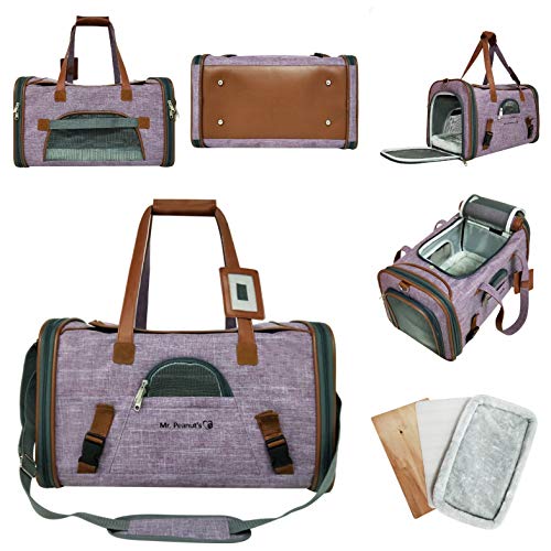 Foto 4 | Transportín Para Mascotas Aprobado Por Mr. Peanut's Airline Con Laterales Blandos - Venta Internacional.