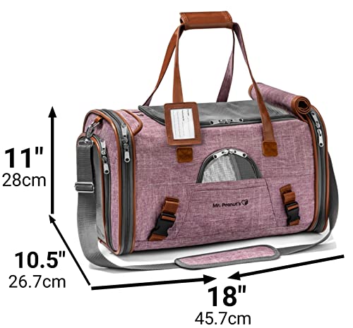 Foto 7 | Transportín Para Mascotas Aprobado Por Mr. Peanut's Airline Con Laterales Blandos - Venta Internacional.