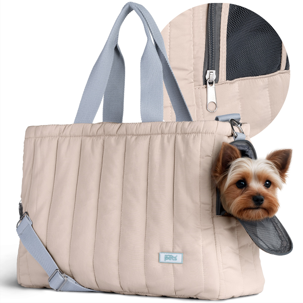 Foto 2 pulgar | Bolsa Transportadora Para Mascota Esquimal Khaki