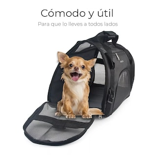 Foto 4 | Mochila Transportadora Bolsa Mascota Eo Safe Imports Esi-8849-1 Negro