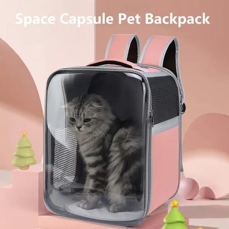 Foto 3 pulgar | Mochila Transportadora De Mascotas Pequeñas con Forma Cuadrada