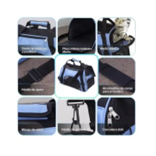 Foto 2 | Bolsa De Mascotas Plegable Transportadora Para Gatos Perros Eo Safe Import S Esi-9788-1 Multicolor