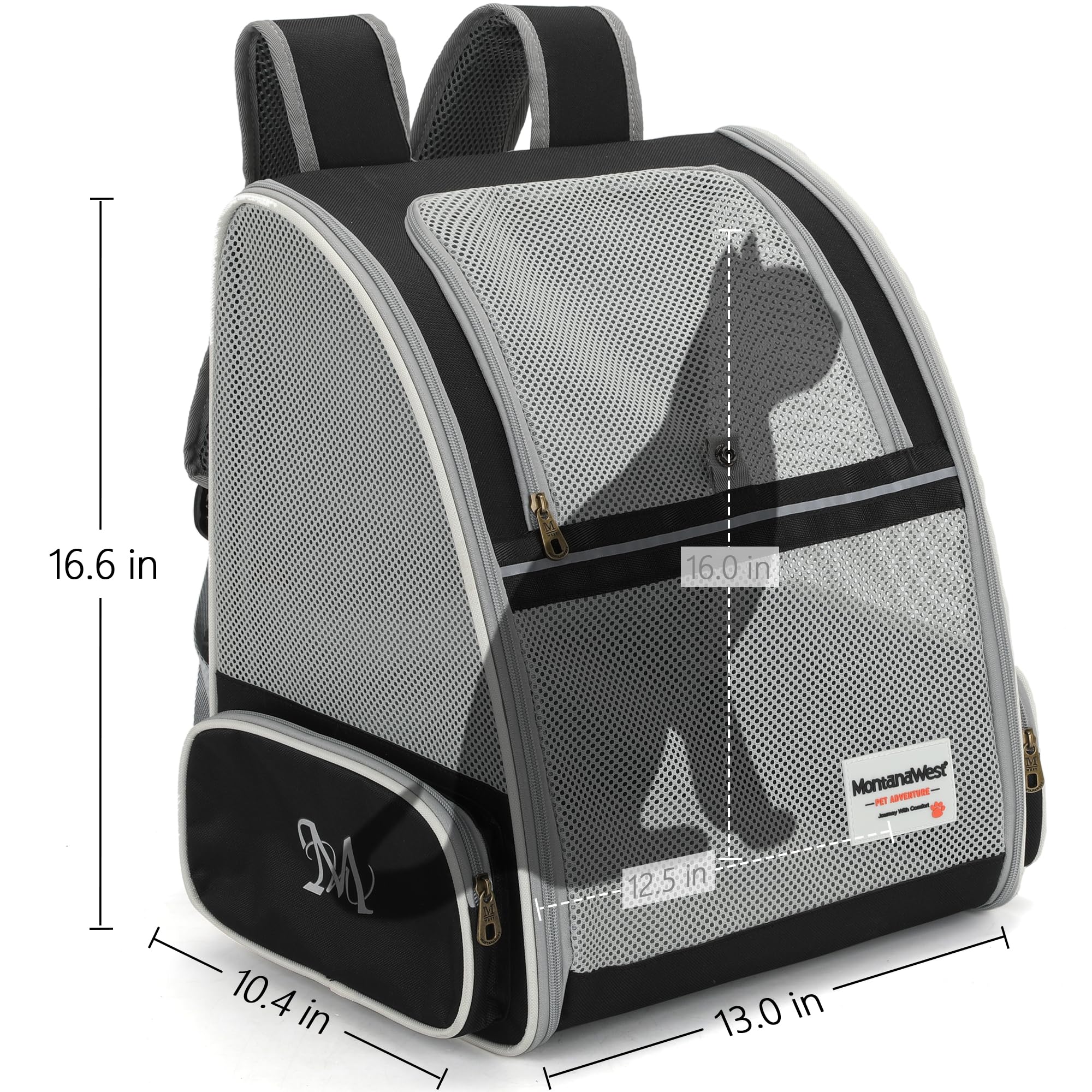 Foto 5 pulgar | Mochila Transportadora De Mascotas Montana West Cat Para Perros Pequeños Y Medianos - Venta Internacional.