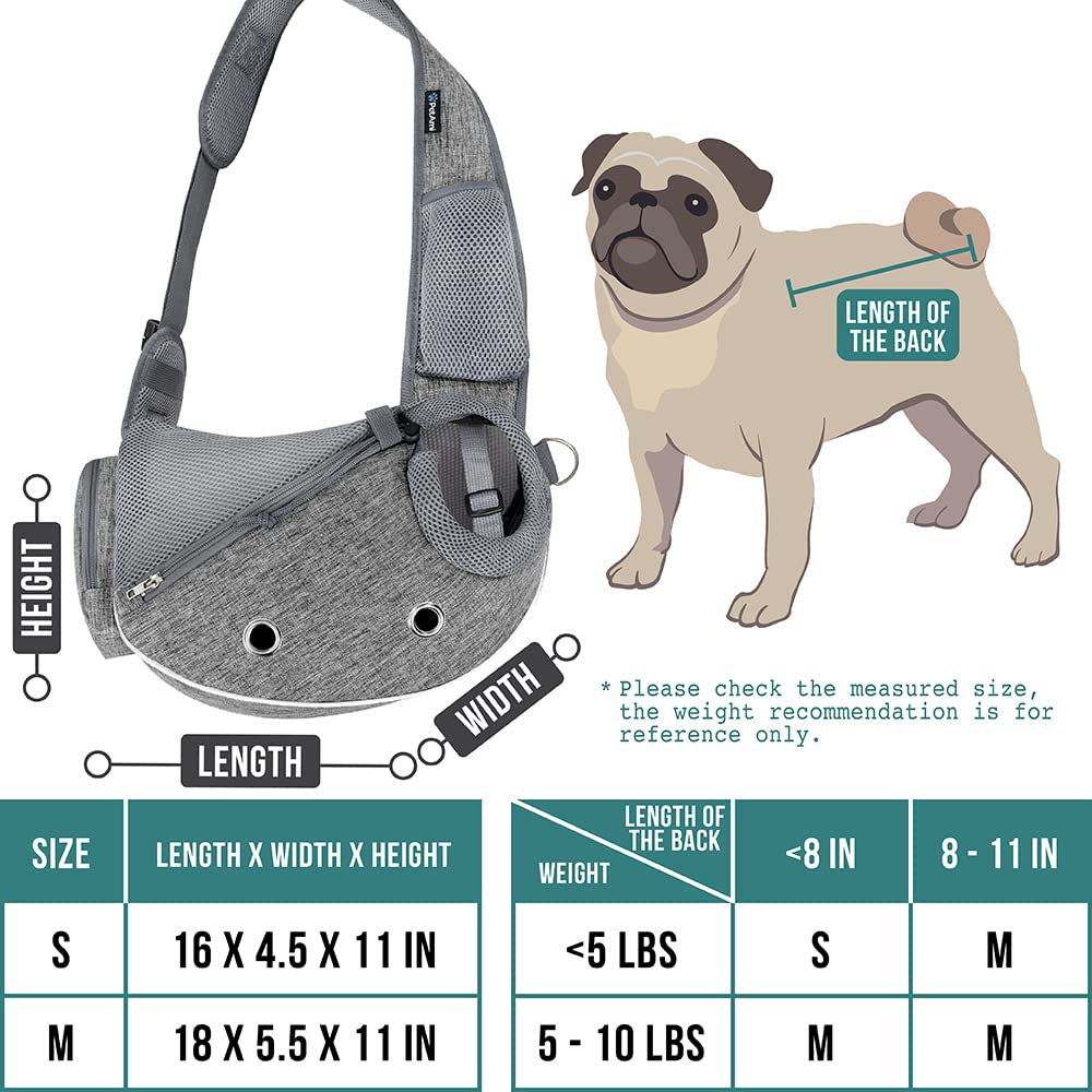 Foto 2 | Mochila Portabebés Petami Para Perros Y Gatos Pequeños, Color Gris - Venta Internacional.