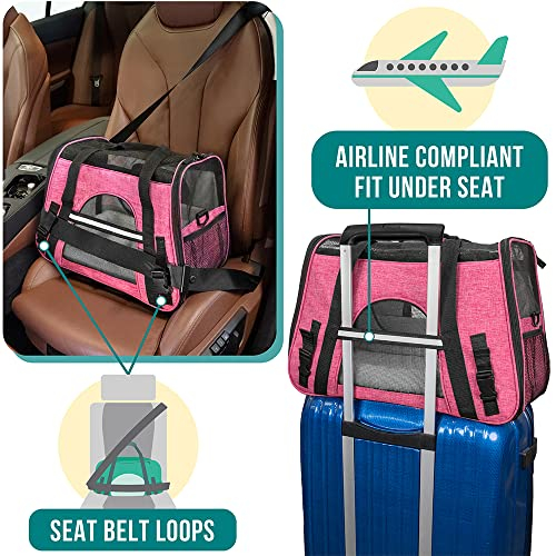 Foto 7 pulgar | Transportín De Viajes Para Mascotas Petami Premium Airline Aprobado - Venta Internacional.
