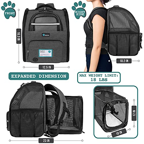 Foto 3 pulgar | Mochila Transportadora De Mascotas Petami Travel Ventilada De 8,18 Kg - Venta Internacional.