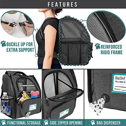 Foto 7 pulgar | Mochila Transportadora De Mascotas Petami Travel Ventilada De 8,18 Kg - Venta Internacional.