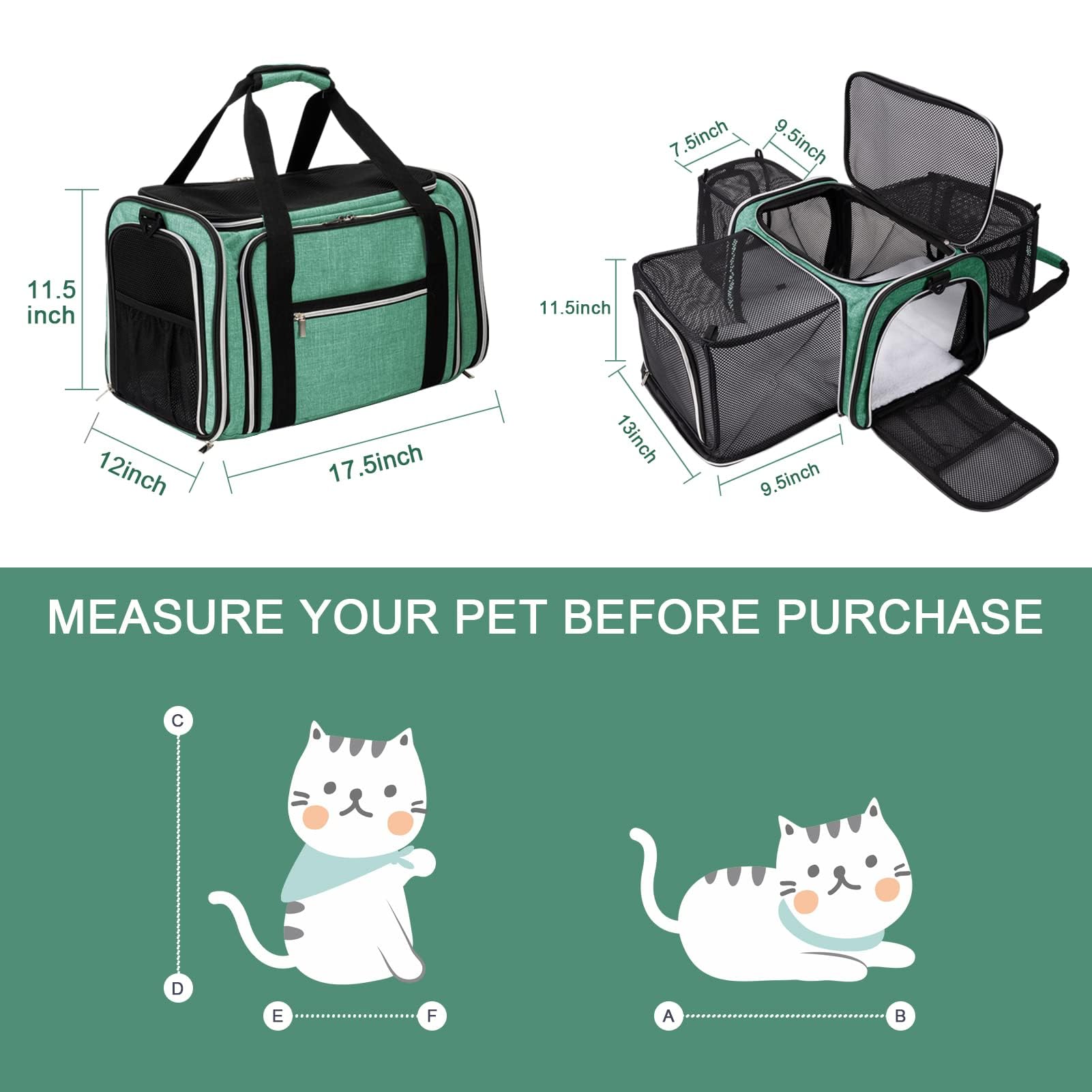 Foto 3 pulgar | Bolsa De Transporte Para Mascotas Baglher Aprobada Por Aerolíneas Para Gatos Y Perros - Venta Internacional.