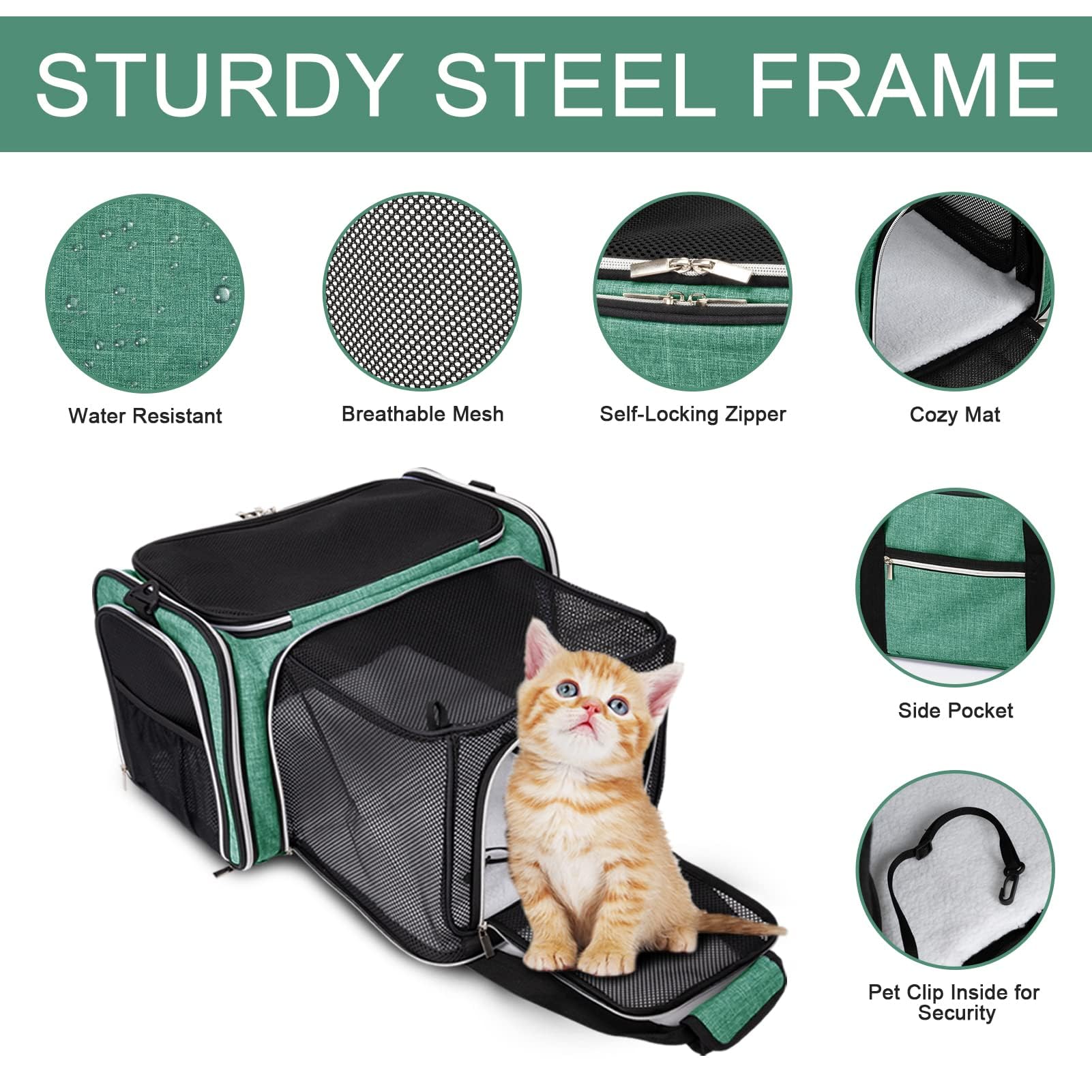 Foto 4 pulgar | Bolsa De Transporte Para Mascotas Baglher Aprobada Por Aerolíneas Para Gatos Y Perros - Venta Internacional.