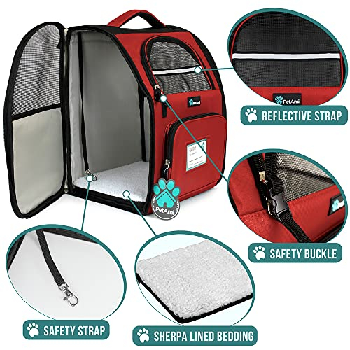 Foto 4 pulgar | Mochila Transportadora De Mascotas Petami Deluxe Para Perros Y Gatos Pequeños, Cachorros | Diseño Ve - Venta Intern