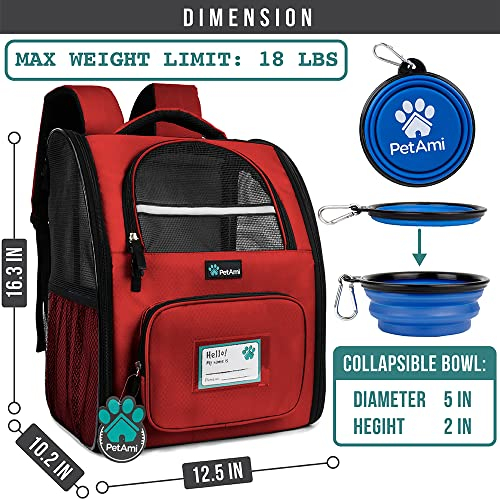 Foto 7 pulgar | Mochila Transportadora De Mascotas Petami Deluxe Para Perros Y Gatos Pequeños, Cachorros | Diseño Ve - Venta Intern