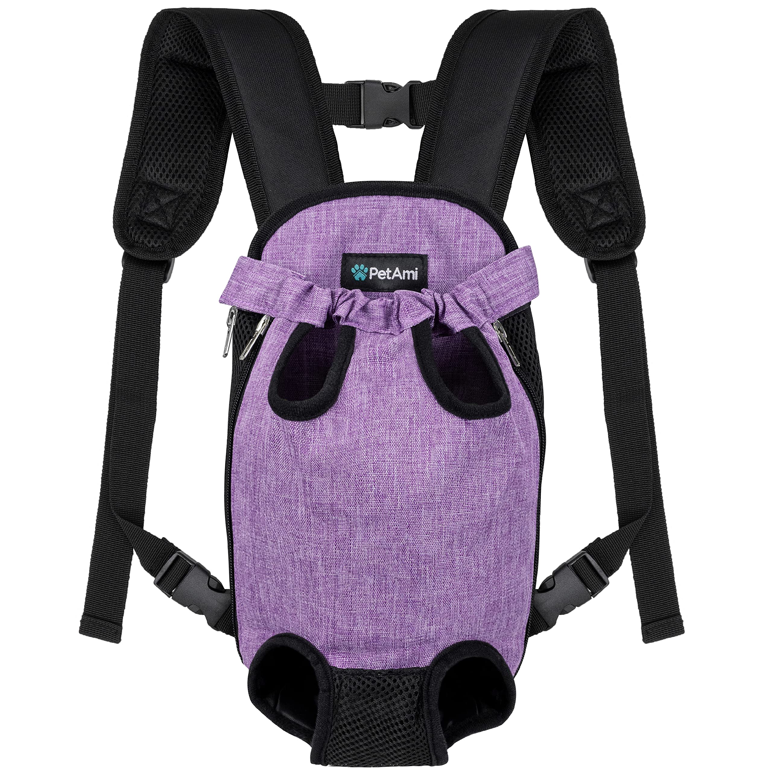Foto 2 pulgar | Mochila Portabebés Petami Ajustable Para Perros Pequeños, Color Morado - Venta Internacional.
