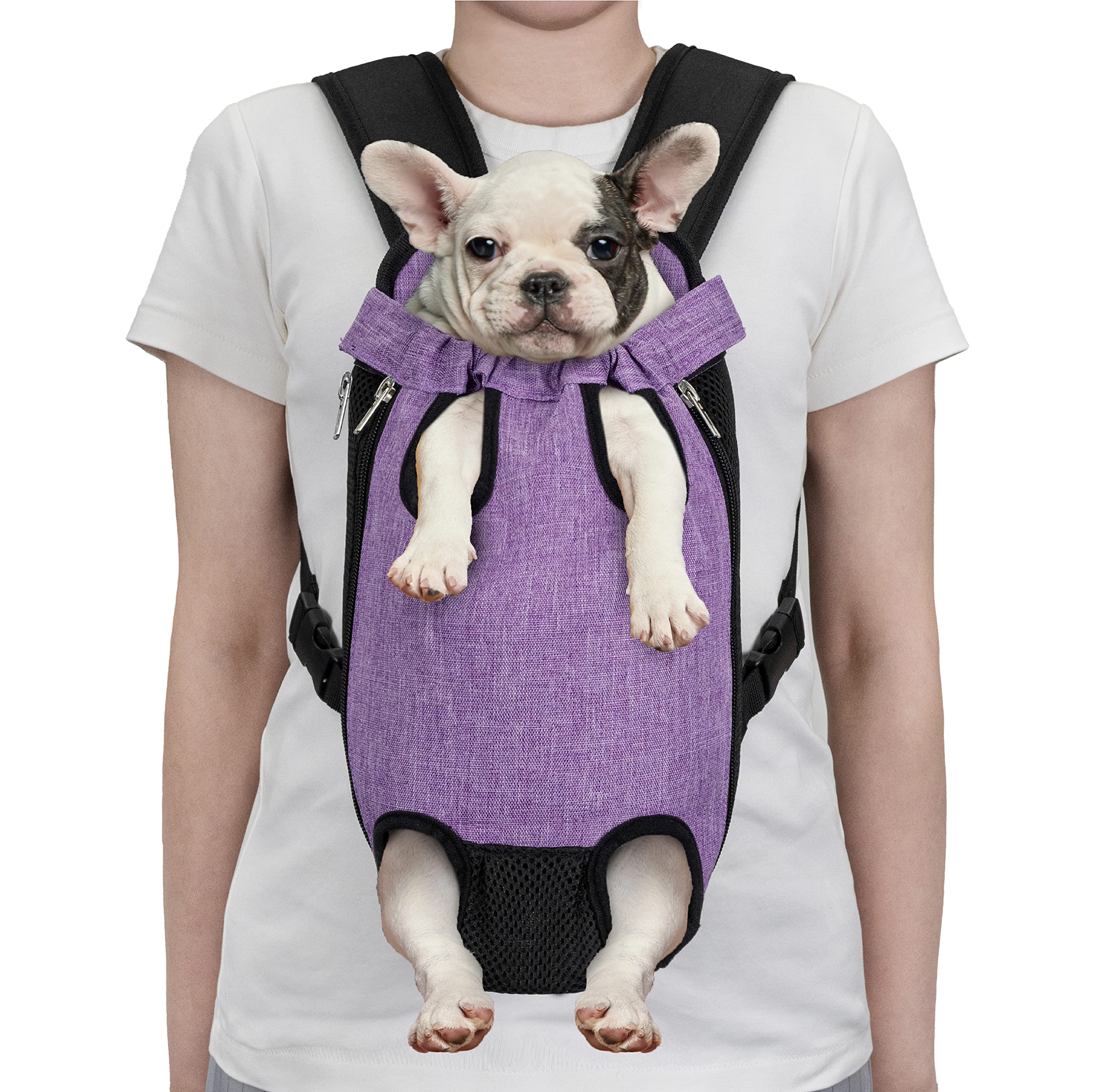 Foto 4 pulgar | Mochila Portabebés Petami Ajustable Para Perros Pequeños, Color Morado - Venta Internacional.