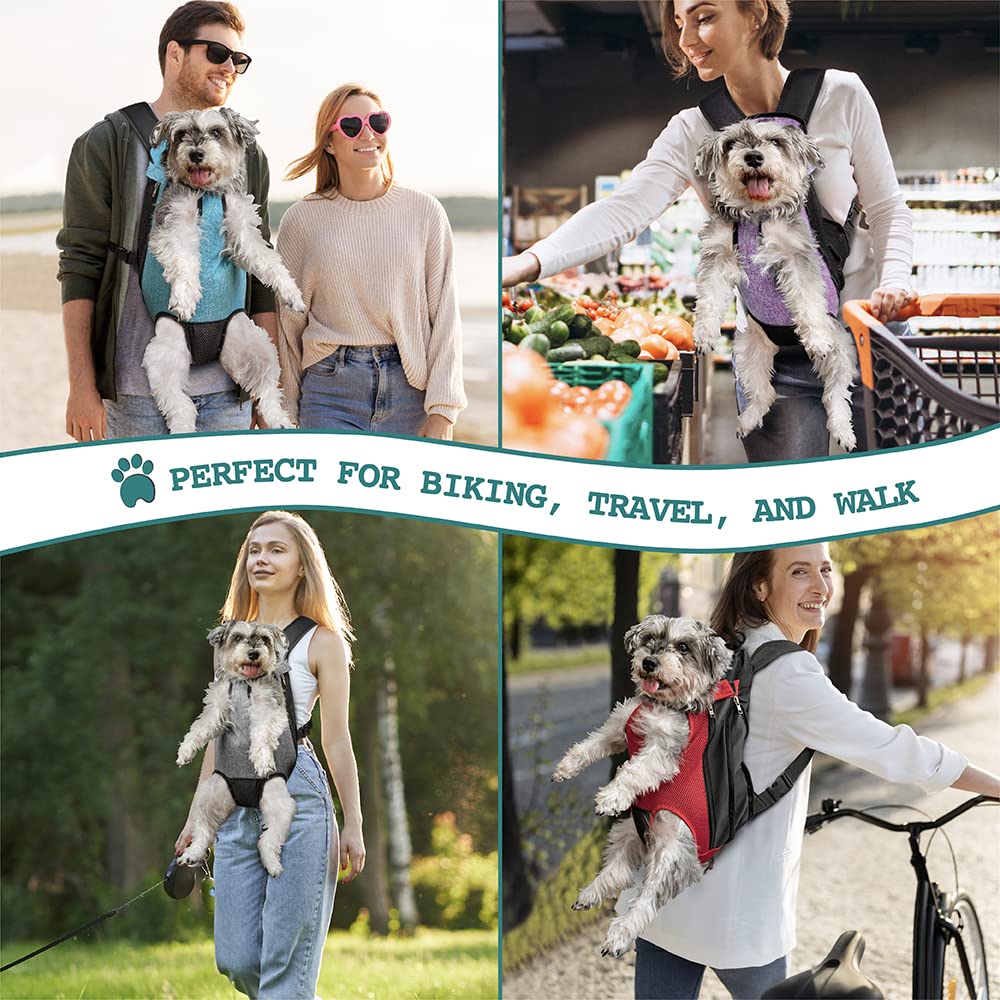 Foto 7 | Mochila Portabebés Petami Ajustable Para Perros Pequeños, Color Morado - Venta Internacional.