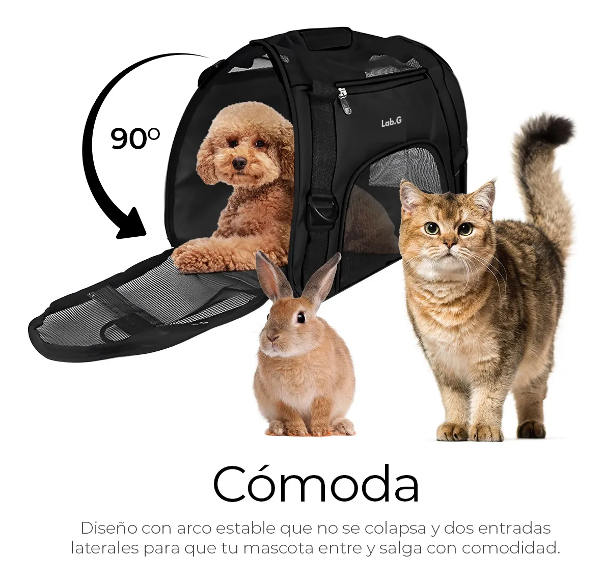 Foto 4 | Transportadora Lab.g Maleta Mascota Negro