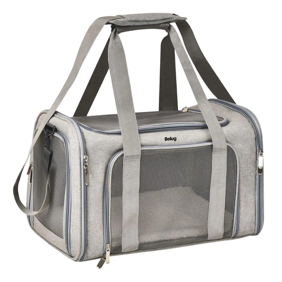 Transportadora Belug Bolsa De Mascotas Plegable Gris