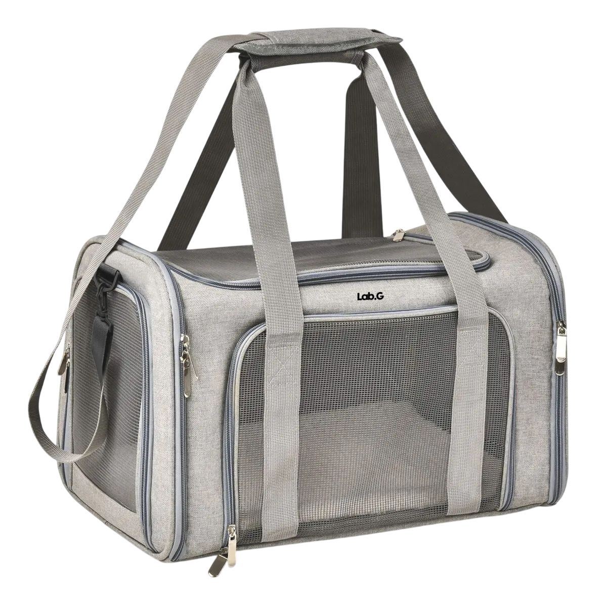Foto 2 pulgar | Transportadora Lab.g Bolsa De Mascotas Plegable Gris