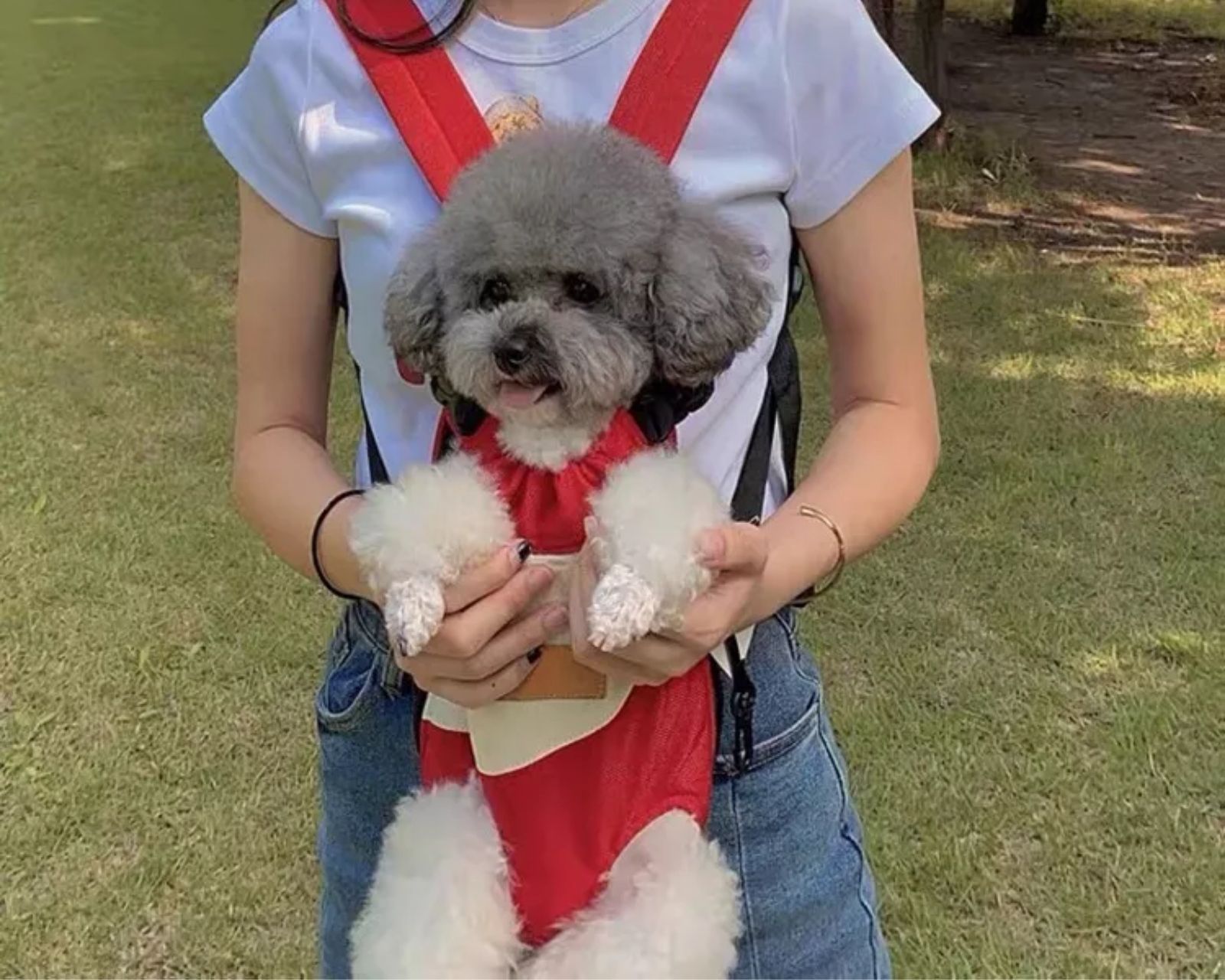 Foto 5 pulgar | Cangurera Transportadora Para Perro Y Gato Talla M