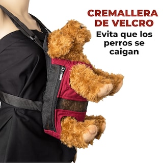 Foto 3 | Cangurera Transportadora Para Perro Y Gato Color Rojo Talla Chica