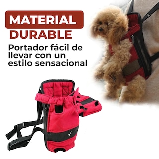 Foto 5 | Cangurera Transportadora Para Perro Y Gato Color Rojo Talla Chica