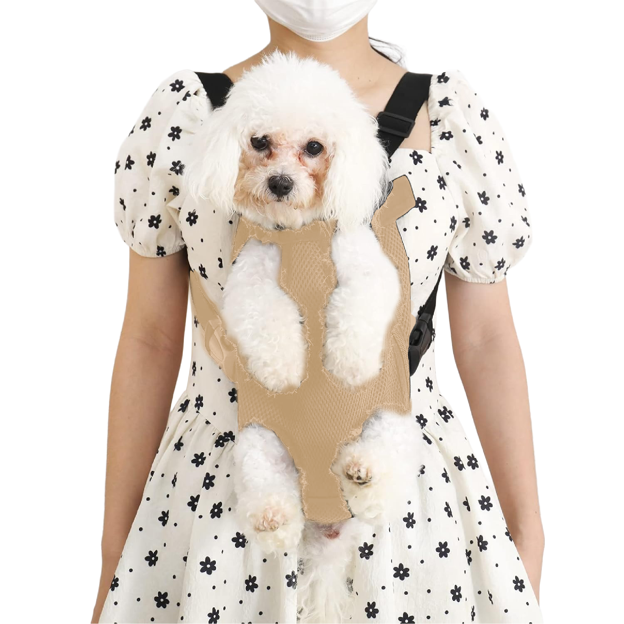 Foto 2 | Cangurera Transportadora Color Beige Para Perro Y Gato Talla L