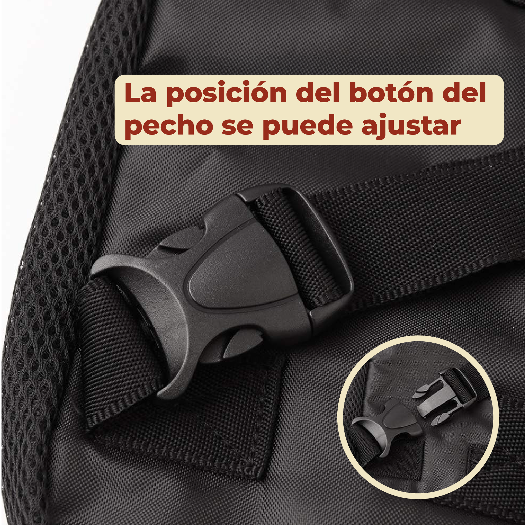 Foto 3 | Cangurera Transportadora Color Beige Para Perro Y Gato Talla L