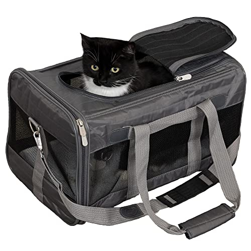 Transportín Para Mascotas Sherpa Original Deluxe Travel Gris Antracita L - Venta Internacional.