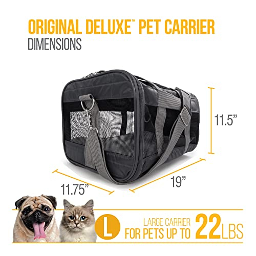 Foto 4 pulgar | Transportín Para Mascotas Sherpa Original Deluxe Travel Gris Antracita L - Venta Internacional.