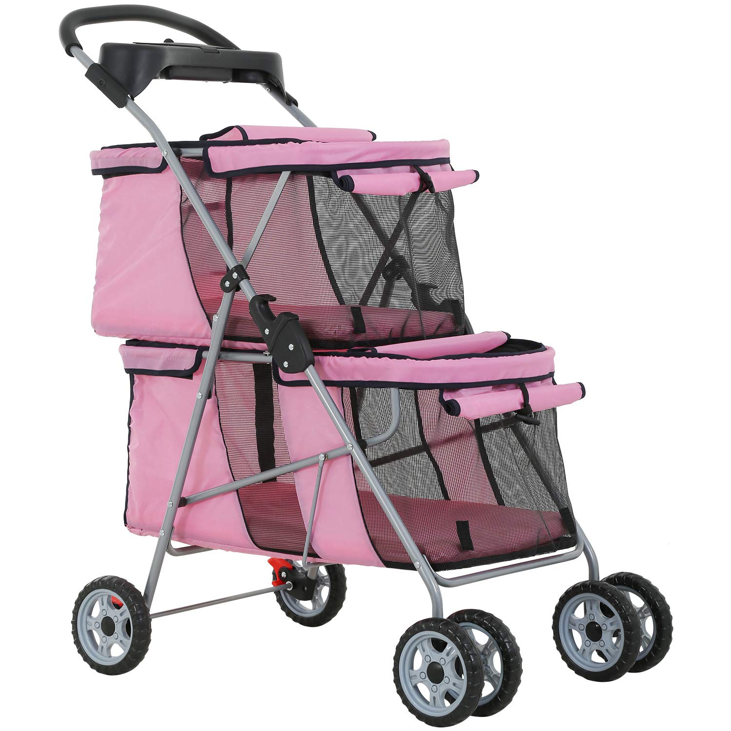 Pet Stroller Bestpet, Cochecito Para Correr Para Perros Y Gatos Con Bolsa De Transporte - Venta Internacional.
