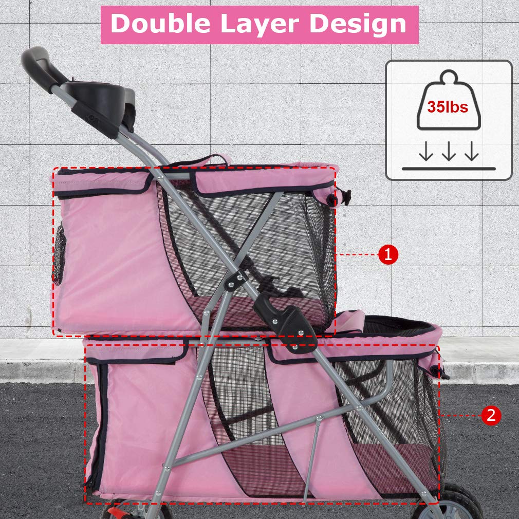 Foto 3 pulgar | Pet Stroller Bestpet, Cochecito Para Correr Para Perros Y Gatos Con Bolsa De Transporte - Venta Internacional.