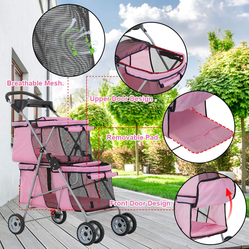Foto 6 pulgar | Pet Stroller Bestpet, Cochecito Para Correr Para Perros Y Gatos Con Bolsa De Transporte - Venta Internacional.