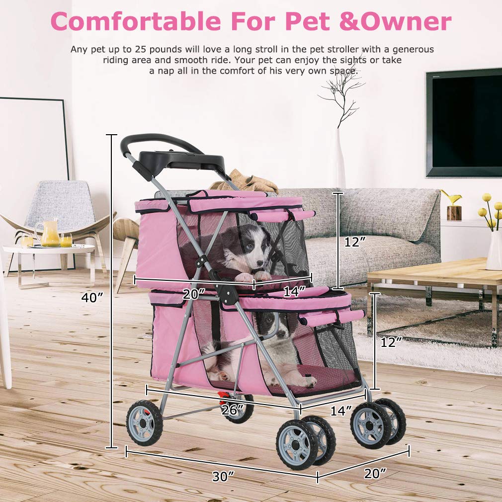 Foto 8 pulgar | Pet Stroller Bestpet, Cochecito Para Correr Para Perros Y Gatos Con Bolsa De Transporte - Venta Internacional.