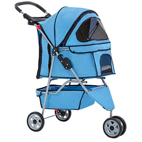 Foto 2 pulgar | Carrito Para Mascotas Bestpet Con 3 Ruedas Para Perros Y Gatos, Color Azul - Venta Internacional.