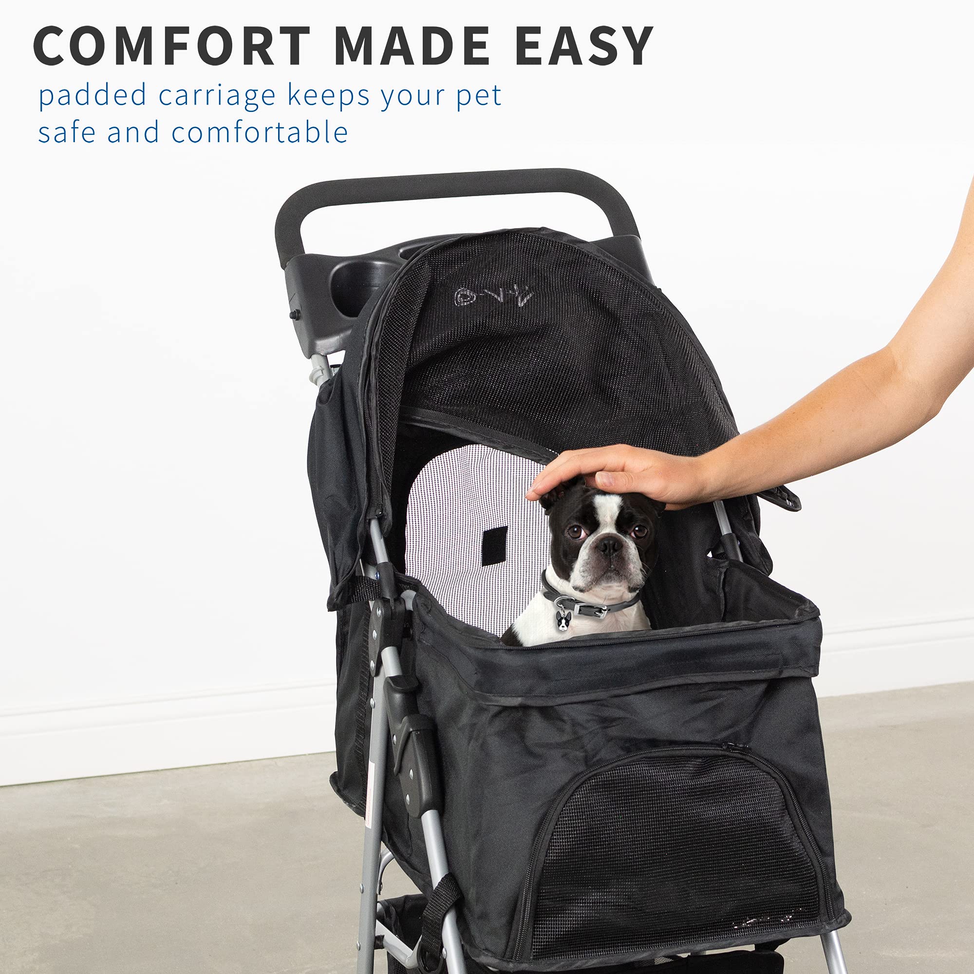 Foto 4 | Cochecito Para Mascotas Vivo Strolr-v001k Para Gatos Y Perros De Hasta 30 Libras - Venta Internacional.