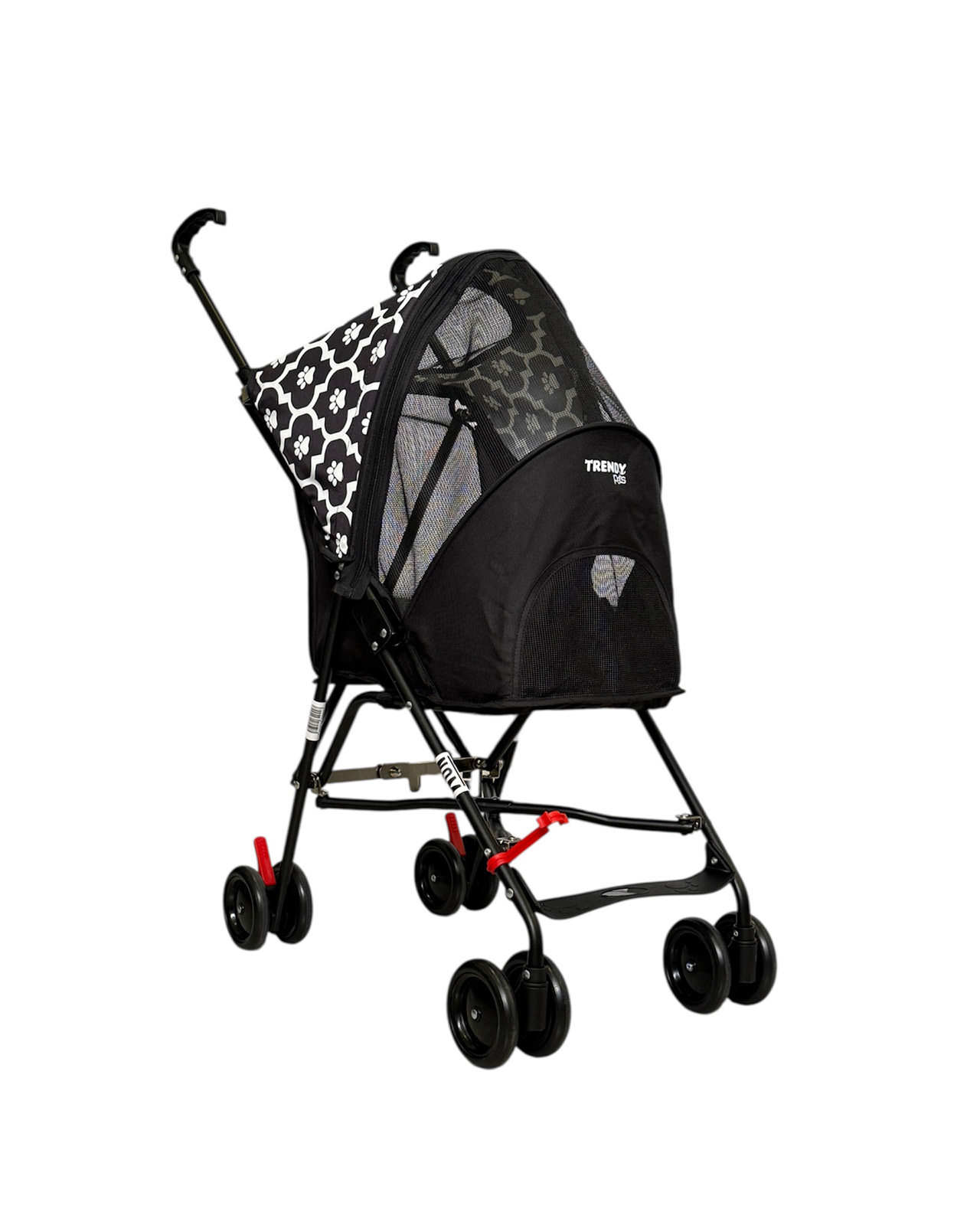 Carriola Puppy One Trendy Pets Para Macotas De Bastón Negra
