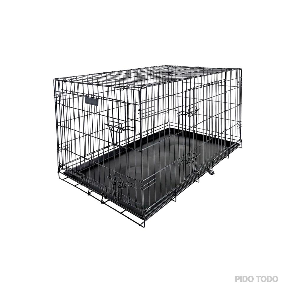 Foto 8 | Jaula Metálica para Mascotas Poli Pets PP-JPM01BK-90CM Negro 90 CM Plegable Tamaño Grande