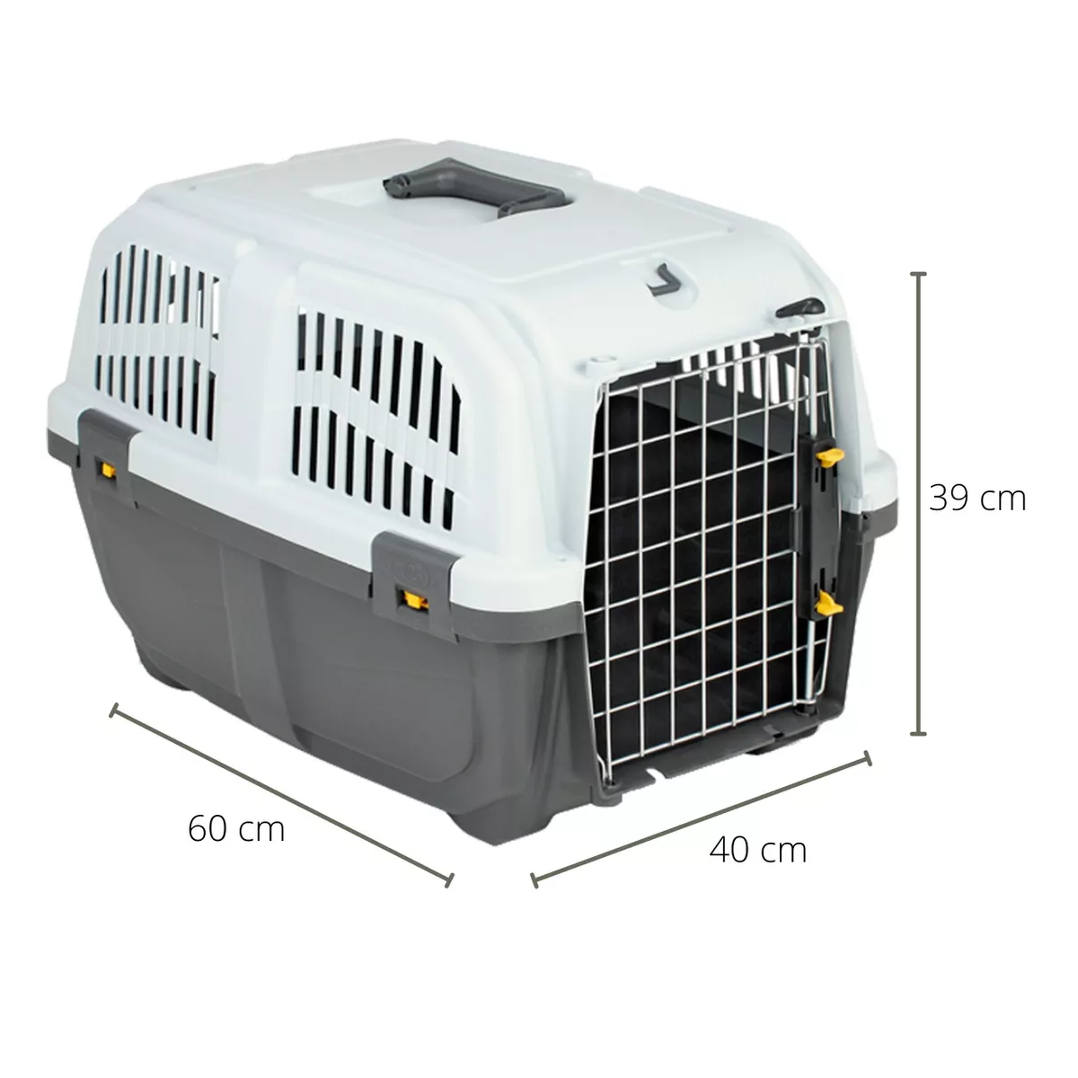 Foto 3 pulgar | Caja Transportadora de Mascotas Eo Safe Imports Esi-12200 Gris 60x40x39 cm