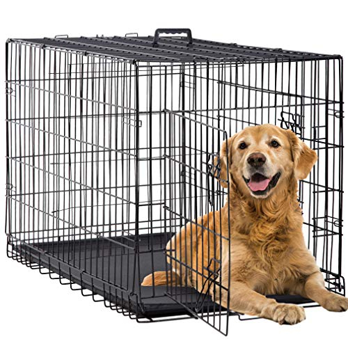 Jaula Para Perros Bestpet Para Perros Grandes, Alambre De Metal Plegable, 42 Pulgadas - Venta Internacional.