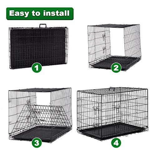 Foto 4 | Jaula Para Perros Bestpet Para Perros Grandes, Alambre De Metal Plegable, 42 Pulgadas - Venta Internacional.