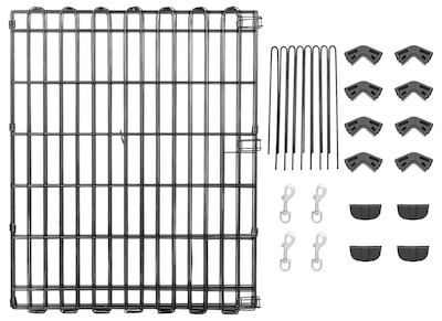 Foto 6 | Ejercicio Y Parque Para Mascotas Amazonbasics, Plegable, De Metal, 91 Cm - Venta Internacional.