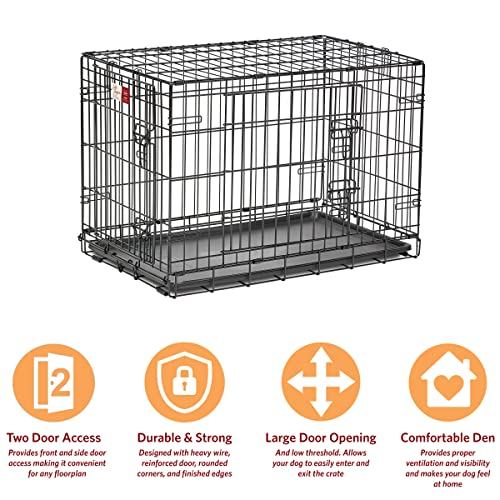 Foto 5 pulgar | Jaula Para Perros Midwest Life Stages 30, Doble Puerta, Plegable, De Metal - Venta Internacional.
