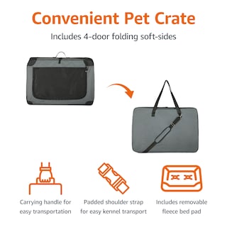 Foto 3 | Jaula de Viaje Plegable Portátil Amazon Basics- Venta Internacional