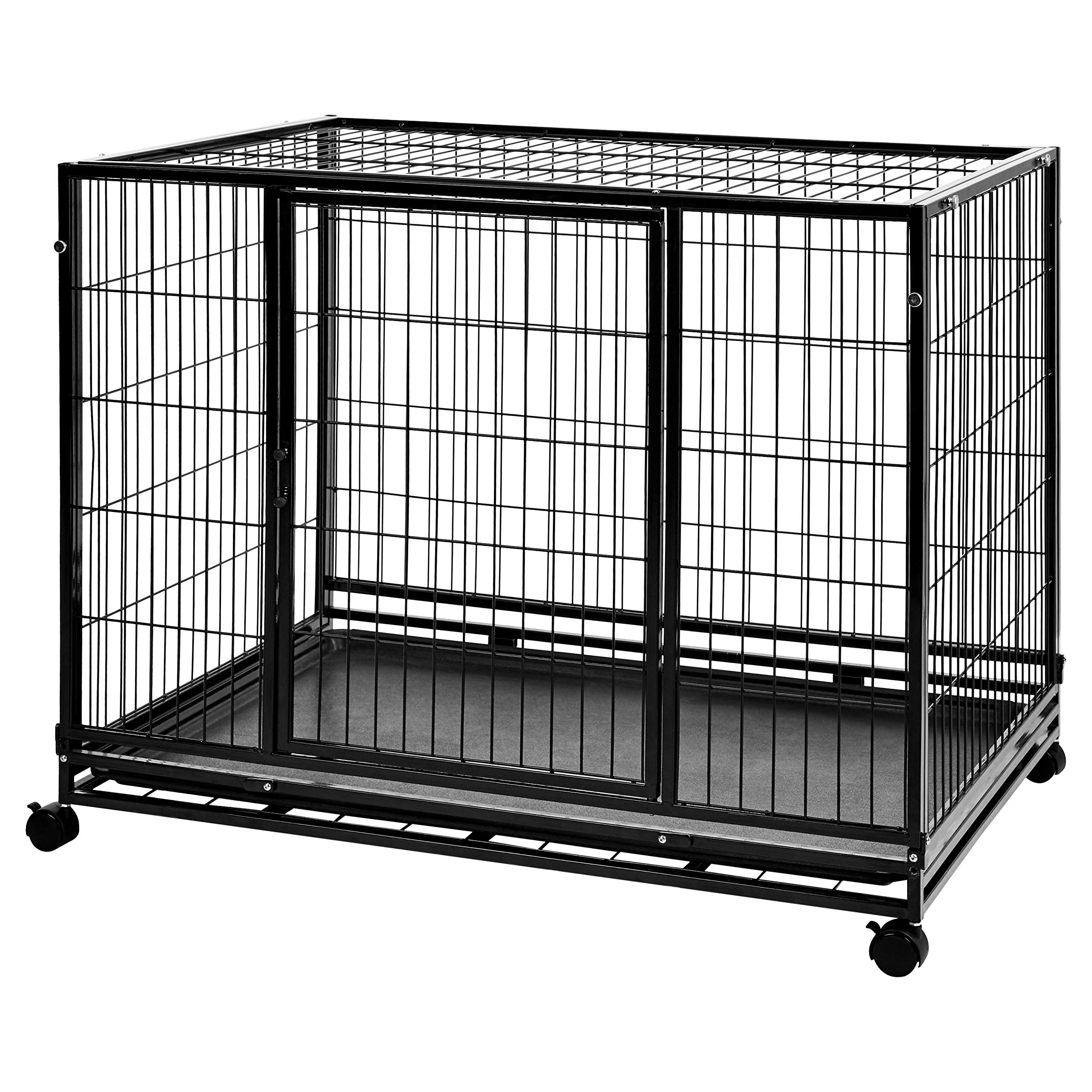 Foto 1 | Caseta Para Perros Y Mascotas Amazon Basics, Portátil, Resistente, Negra - Venta Internacional.