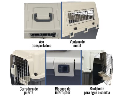 Foto 6 | Transportadora De Plástico Para Mascotas Xs
