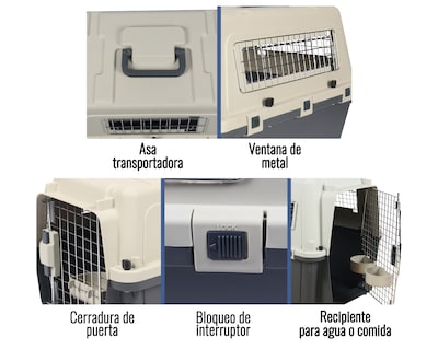 Foto 6 | Transportadora De Plástico Para Mascotas Xg
