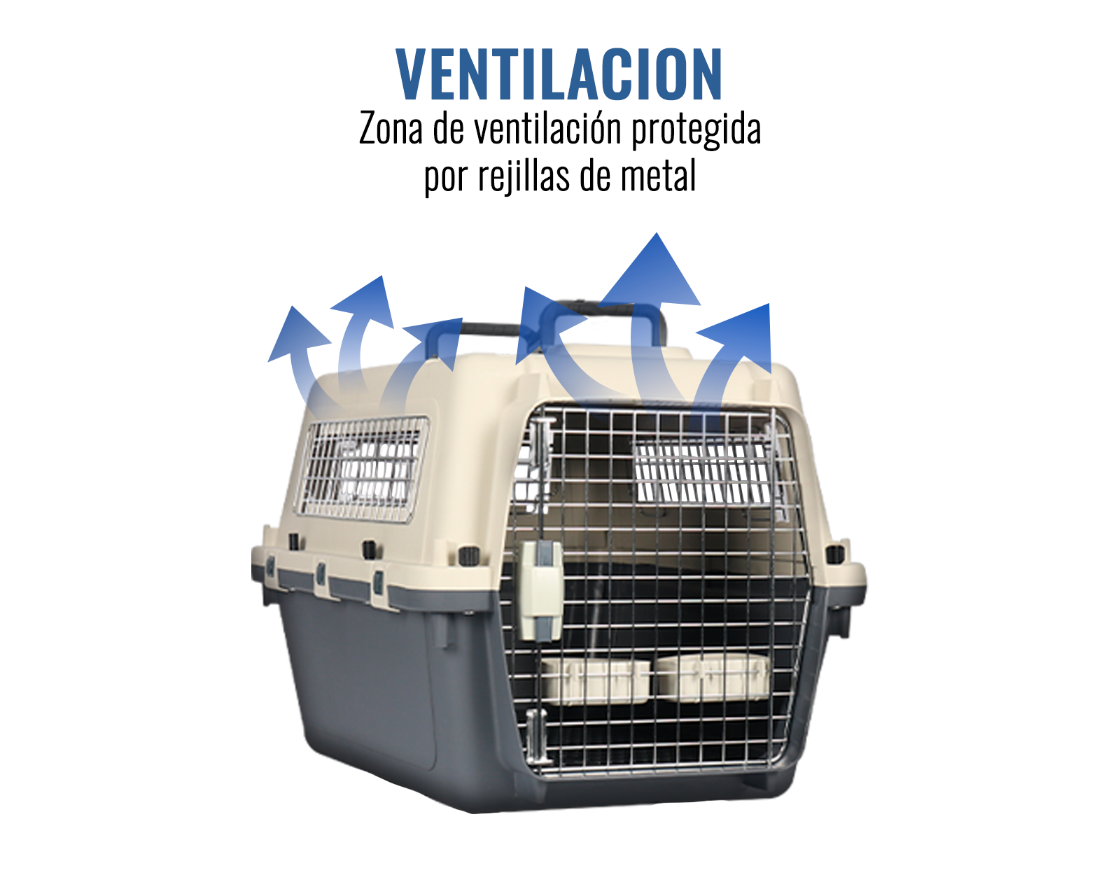 Foto 6 pulgar | Transportadora De Plástico Para Mascotas S